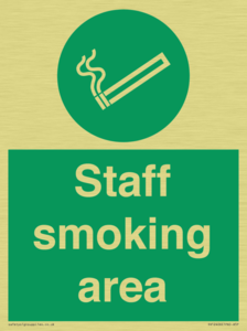 Staff smoking area